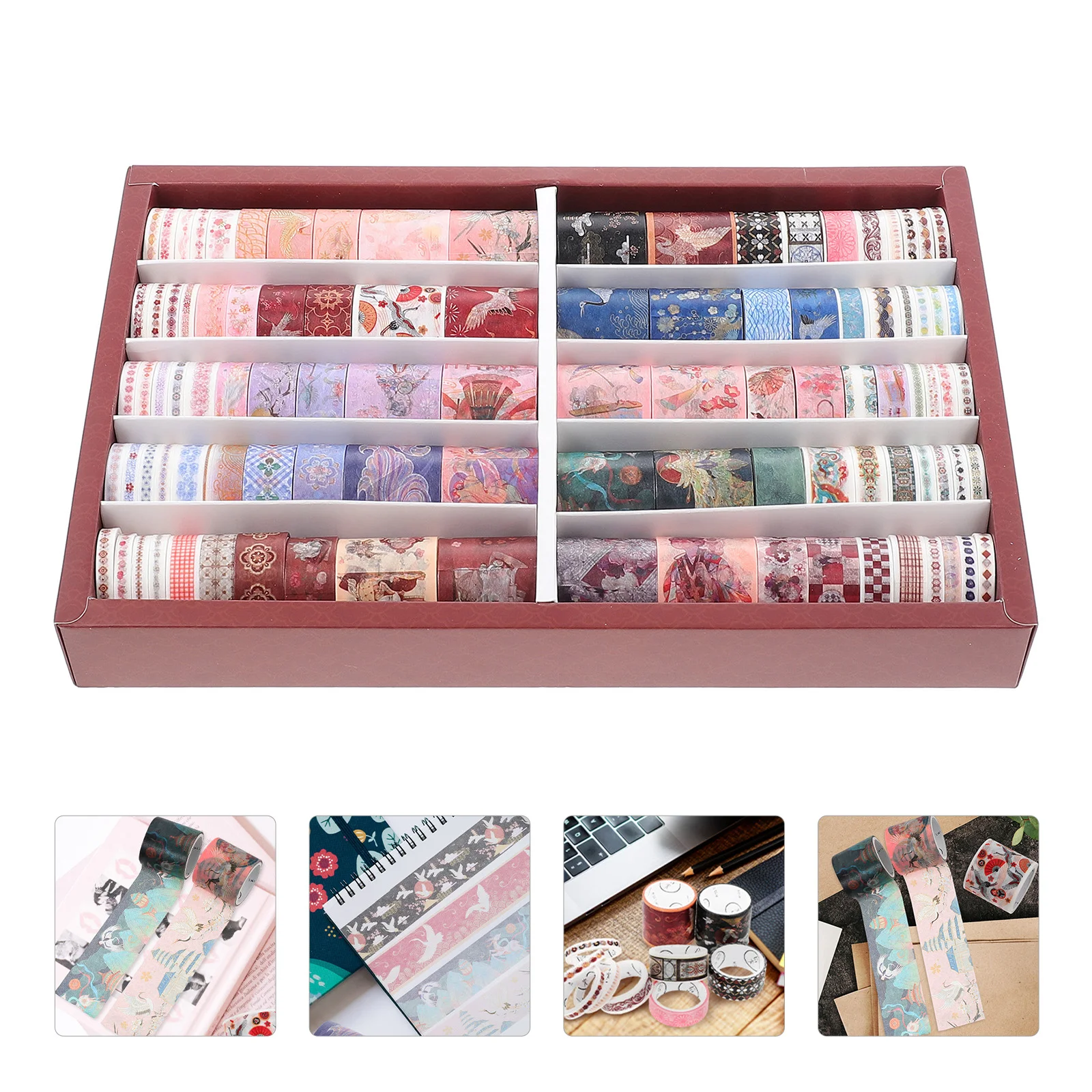 100 Rolls Washi Tapes Colorful Japanese Paper Tapes Scrapbooking Decorative Tapes
100 Rolls Washi Tapes Colorful Japanese Paper Tapes Scrapbooking Decorative Tapes
