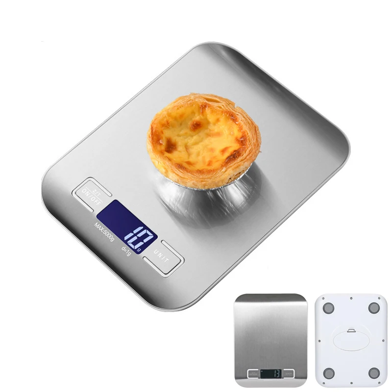 

Электронные весы, кухонный прибор из нержавеющей стали с аккумулятором 5 кг/10 кг, для приготовления пищи, ювелирных изделий, взвешивания закусок, выпечки