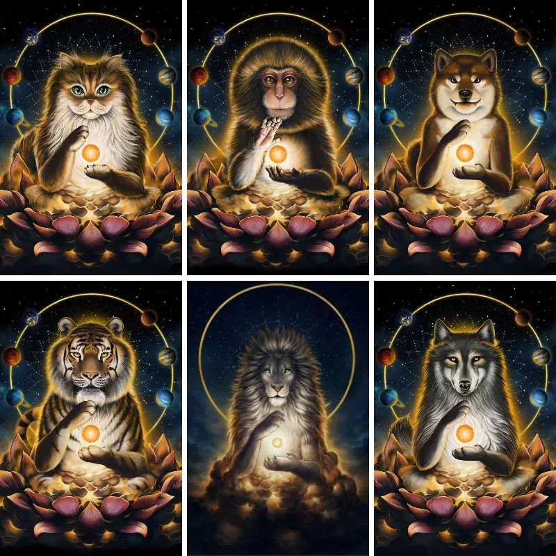 

Абстрактные животные лев собака Кот Волк Алмазная вышивка алмазная живопись девушка 5D полный набор для вышивки крестиком Мозаика Картина декор