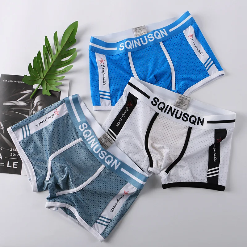Ice Silk Mesh Summer Breathable Soft and Comfortable Men's Underwear Personality Trend Tide Boxer Shorts Men's Boxer Briefs
Ice Silk Mesh Summer Breathable Soft and Comfortable Men's Underwear Personality Trend Tide Boxer Shorts Men's Boxer Briefs