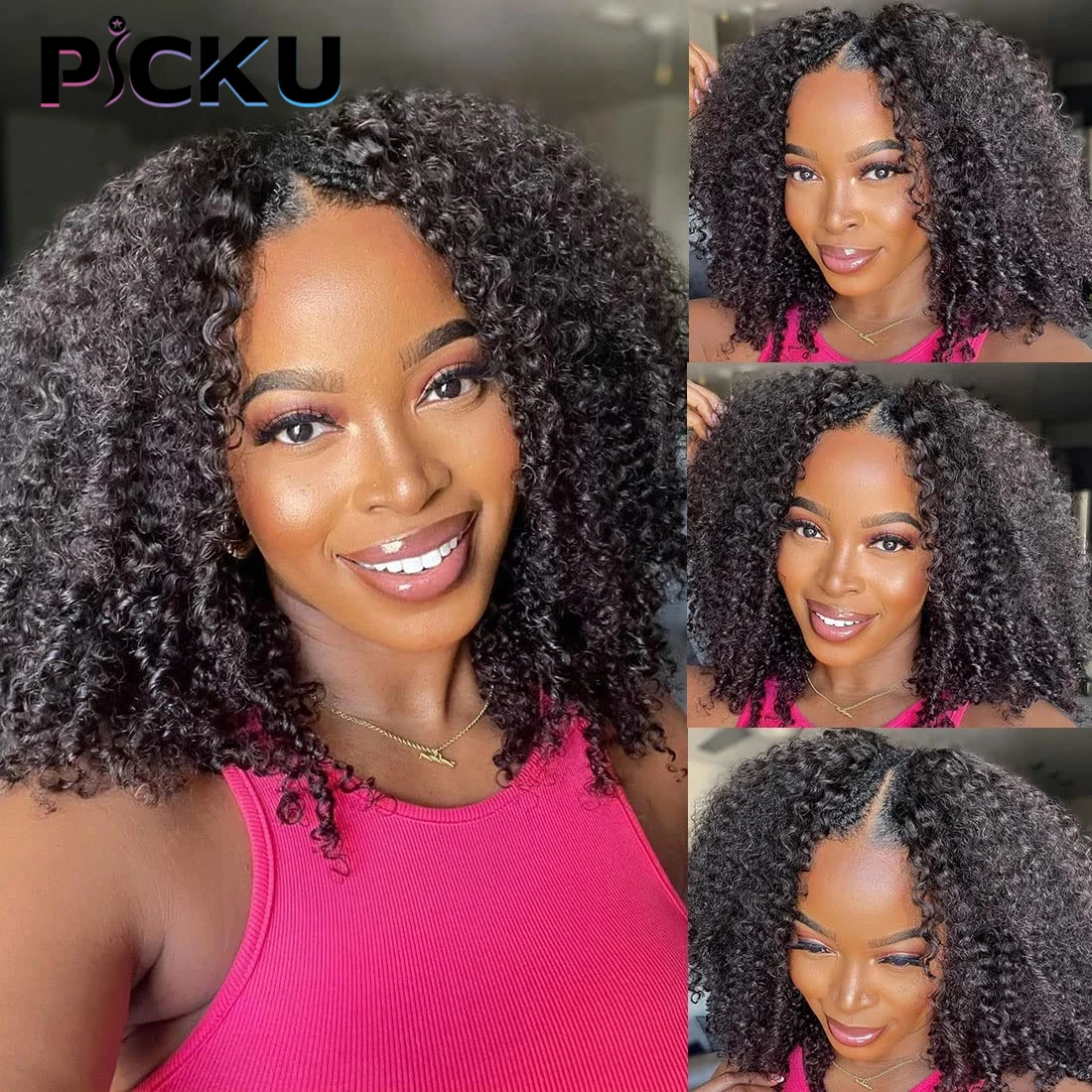 Kinky Curly V Part Wig Human Hair No Leave Out Thin Part Malaysian Hair Wigs for Women 250 Density Afro Curly Glueless U Part Wi
Kinky Curly V Part Wig Human Hair No Leave Out Thin Part Malaysian Hair Wigs for Women 250 Density Afro Curly Glueless U Part Wi