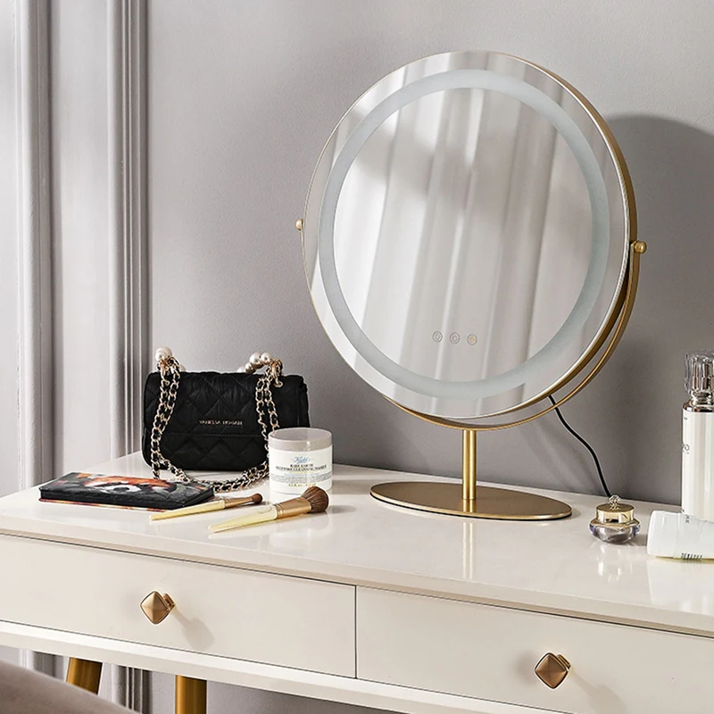 Makeup Smart Mirror Bath Light Compact Shaving Shower Mirror Round Portable Dressing Espejo Maquillaje Luz Bathroom Fixture
Makeup Smart Mirror Bath Light Compact Shaving Shower Mirror Round Portable Dressing Espejo Maquillaje Luz Bathroom Fixture