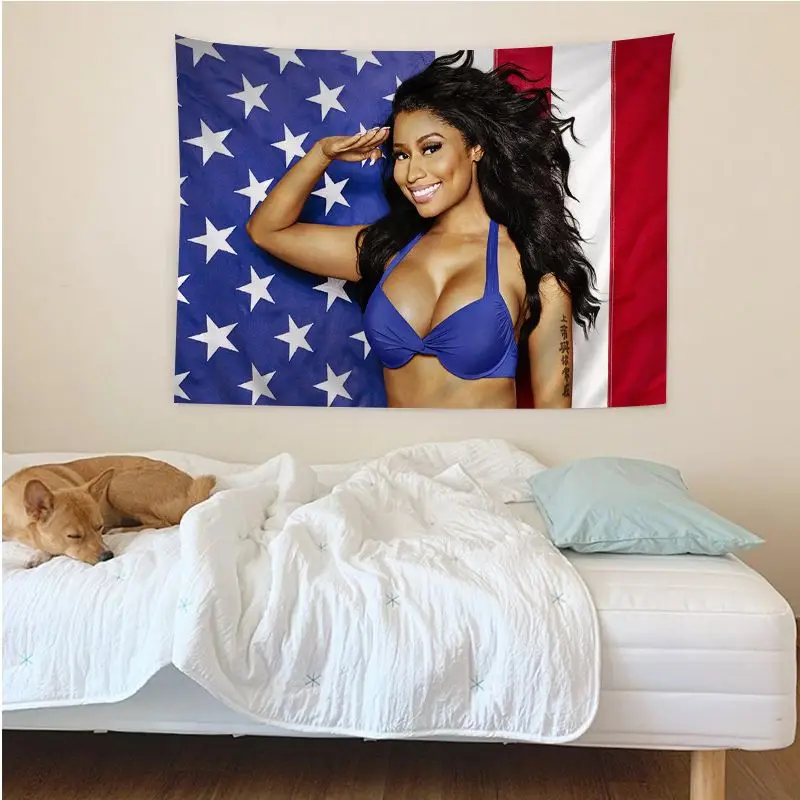 Nicki Minaj Rap Sexy USA Flag Music Singer Star Printed Large Wall Tapestry Wall Hanging Decoration Household Japanese Tapestry
Nicki Minaj Rap Sexy USA Flag Music Singer Star Printed Large Wall Tapestry Wall Hanging Decoration Household Japanese Tapestry