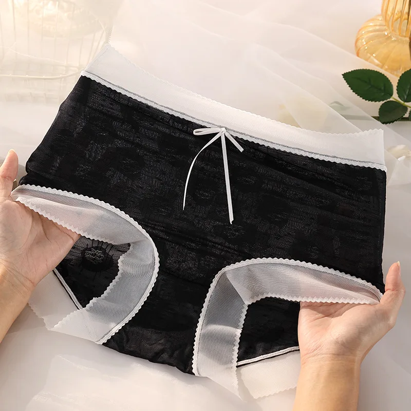 High Waist Panties for Women Ultra Thin Elastic Underwear Ladies Big Size Briefs Plus Size Satin Sexy Female Panties
High Waist Panties for Women Ultra Thin Elastic Underwear Ladies Big Size Briefs Plus Size Satin Sexy Female Panties
