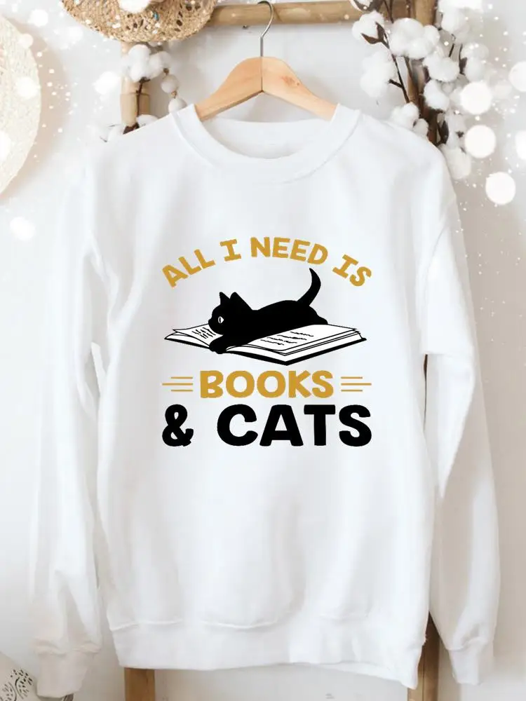 Cat Letter Animal Books Sweatshirts Women Clothes Fashion Female Casual Autumn Spring Aesthetic Long Sleeve Graphic Pullovers
Cat Letter Animal Books Sweatshirts Women Clothes Fashion Female Casual Autumn Spring Aesthetic Long Sleeve Graphic Pullovers