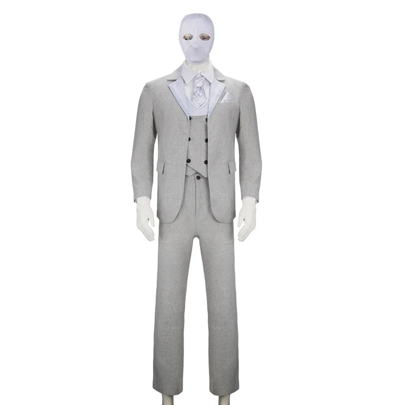 Mr Knight Suits Men Grey Coat Vest Shirt Pants Sets Superhero Marc Halloween Cosplay Outfits
Mr Knight Suits Men Grey Coat Vest Shirt Pants Sets Superhero Marc Halloween Cosplay Outfits