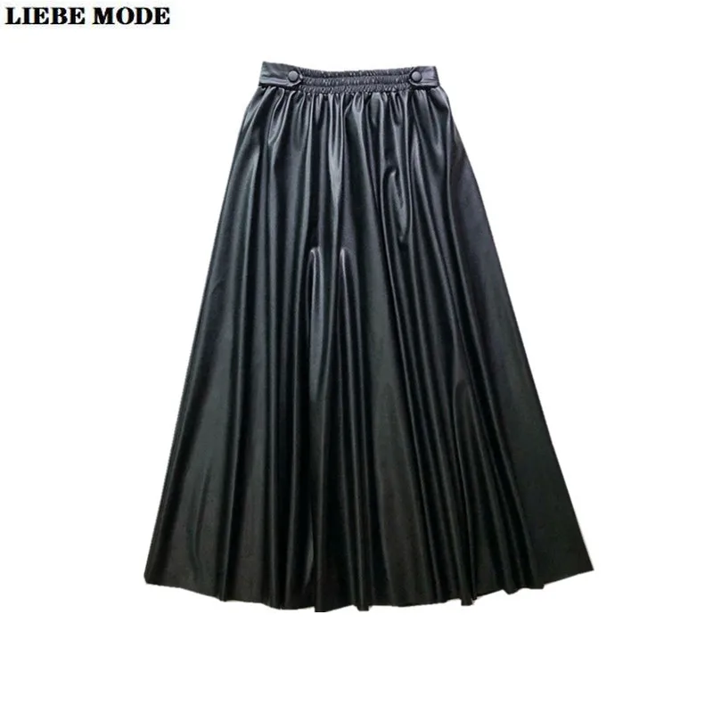 Женские юбки из искусственной кожи с эластичным поясом, кожаные юбки миди до колена, Длинная женская плиссированная юбка s 2021 Aline
Женские юбки из искусственной кожи с эластичным поясом, кожаные юбки миди до колена, Длинная женская плиссированная юбка s 2021 Aline
