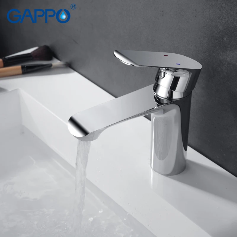 

GAPPO Basin Faucets white chrome waterfall Faucets sink faucet taps mixer bathroom faucet water taps mixer deck mounted