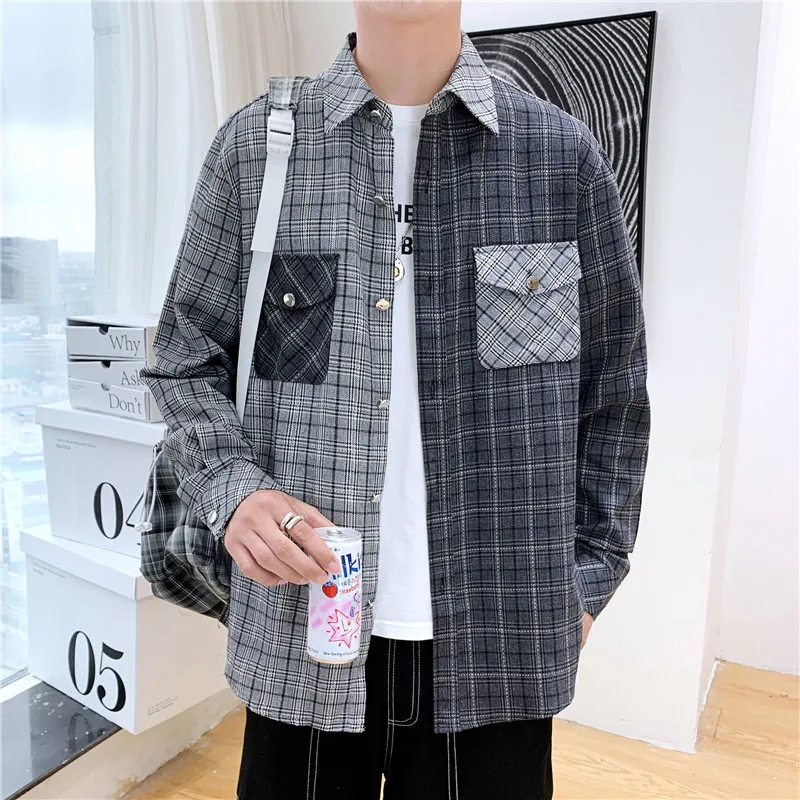 Рубашка мужская демисезонная в клетку с длинным рукавом
Рубашка мужская демисезонная в клетку с длинным рукавом