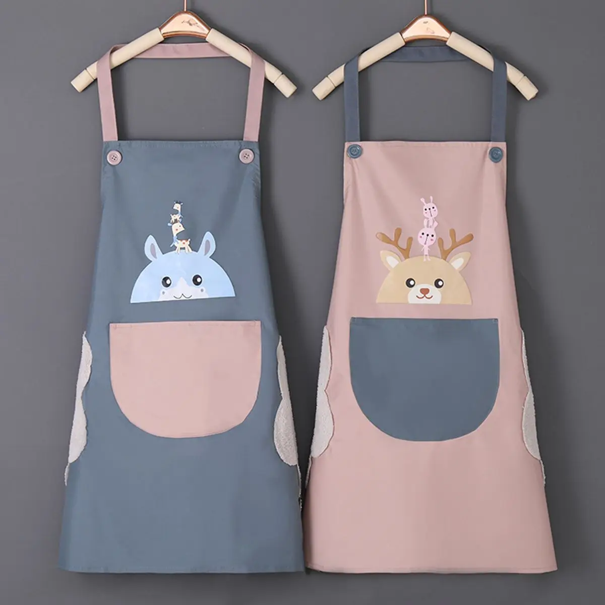 Lovely Household Waterproof Cook Tools Wipe Hands Deer Aprons Housework Apron with Pockets
Lovely Household Waterproof Cook Tools Wipe Hands Deer Aprons Housework Apron with Pockets