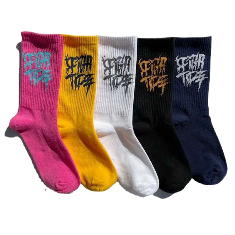 Trendy ins net red men's and women's mid-tube socks couples letters college style street stripe skateboard long cotton socks
Trendy ins net red men's and women's mid-tube socks couples letters college style street stripe skateboard long cotton socks