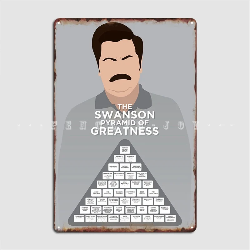 Ron Swanson Pyramid Metal Sign Cinema Garage Party Retro Plaques Tin Sign Poster 
Ron Swanson Pyramid Metal Sign Cinema Garage Party Retro Plaques Tin Sign Poster