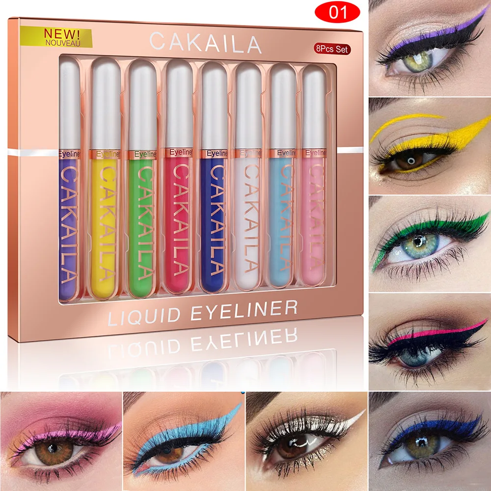 8 Colors/Set Matte Color Eyeliner Kit Makeup Waterproof Colorful Eye Liner Pen Eyes Make up Eyeshadow Cosmetics Eyeliners Set
8 Colors/Set Matte Color Eyeliner Kit Makeup Waterproof Colorful Eye Liner Pen Eyes Make up Eyeshadow Cosmetics Eyeliners Set