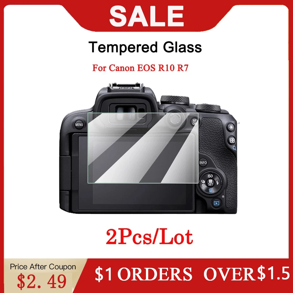 2Pcs Tempered Glass For Canon EOS R10 R7 Camera Anti-scratch Screen Protector HD Clear Glass Protective Film For Canon EOS R7
2Pcs Tempered Glass For Canon EOS R10 R7 Camera Anti-scratch Screen Protector HD Clear Glass Protective Film For Canon EOS R7