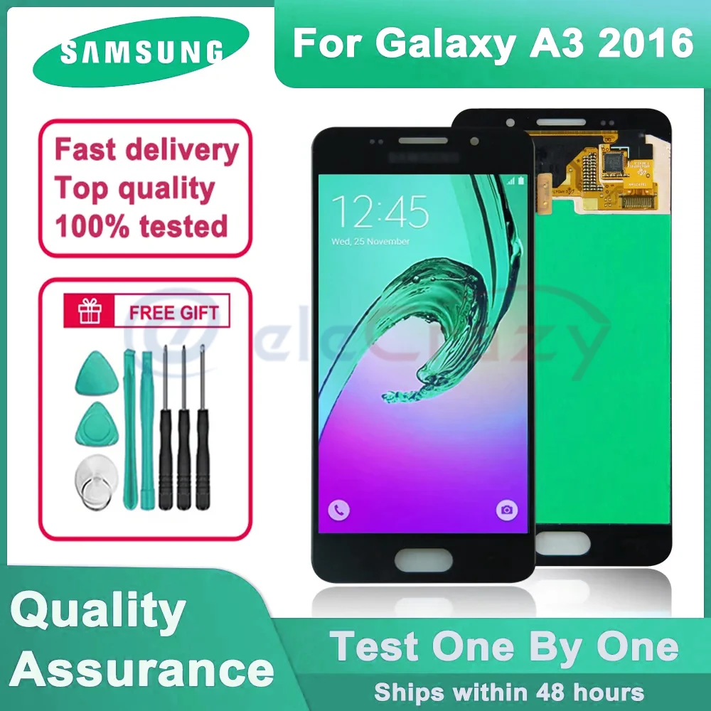 ЖК-дисплей 4,7 "для Samsung Galaxy A3 2016 A310 A310F A3100, сенсорный ЖК-экран в сборе для Galaxy A3 2016, ЖК-дисплей
ЖК-дисплей 4,7 "для Samsung Galaxy A3 2016 A310 A310F A3100, сенсорный ЖК-экран в сборе для Galaxy A3 2016, ЖК-дисплей
