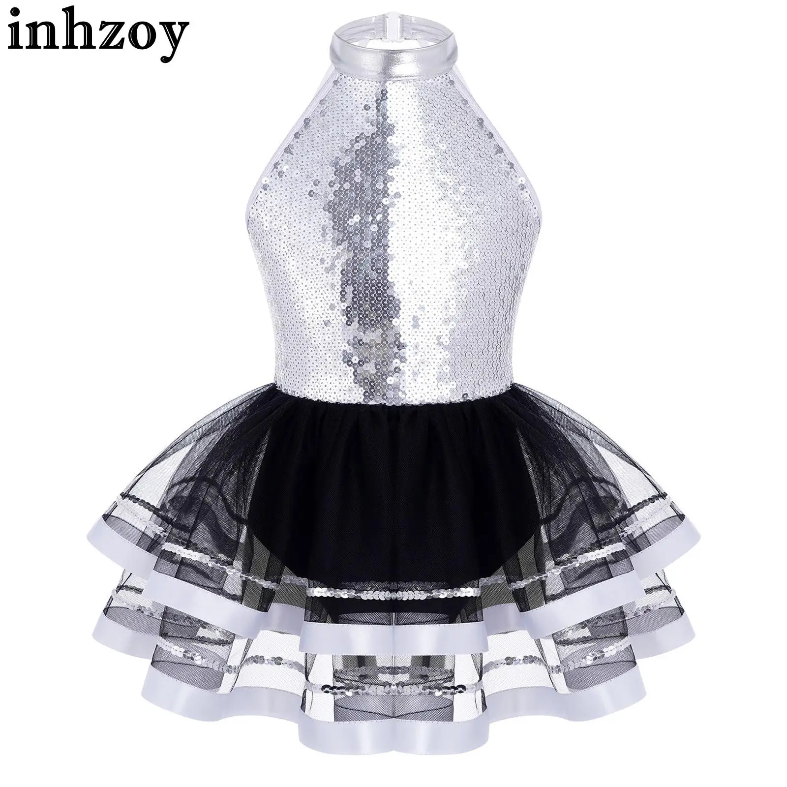 Kids Girls Ballerina Ballet Dance Stage Performance Prom Party Costume Halter Neck Backless Sparkling Sequins Mesh Tutu Dress
Kids Girls Ballerina Ballet Dance Stage Performance Prom Party Costume Halter Neck Backless Sparkling Sequins Mesh Tutu Dress