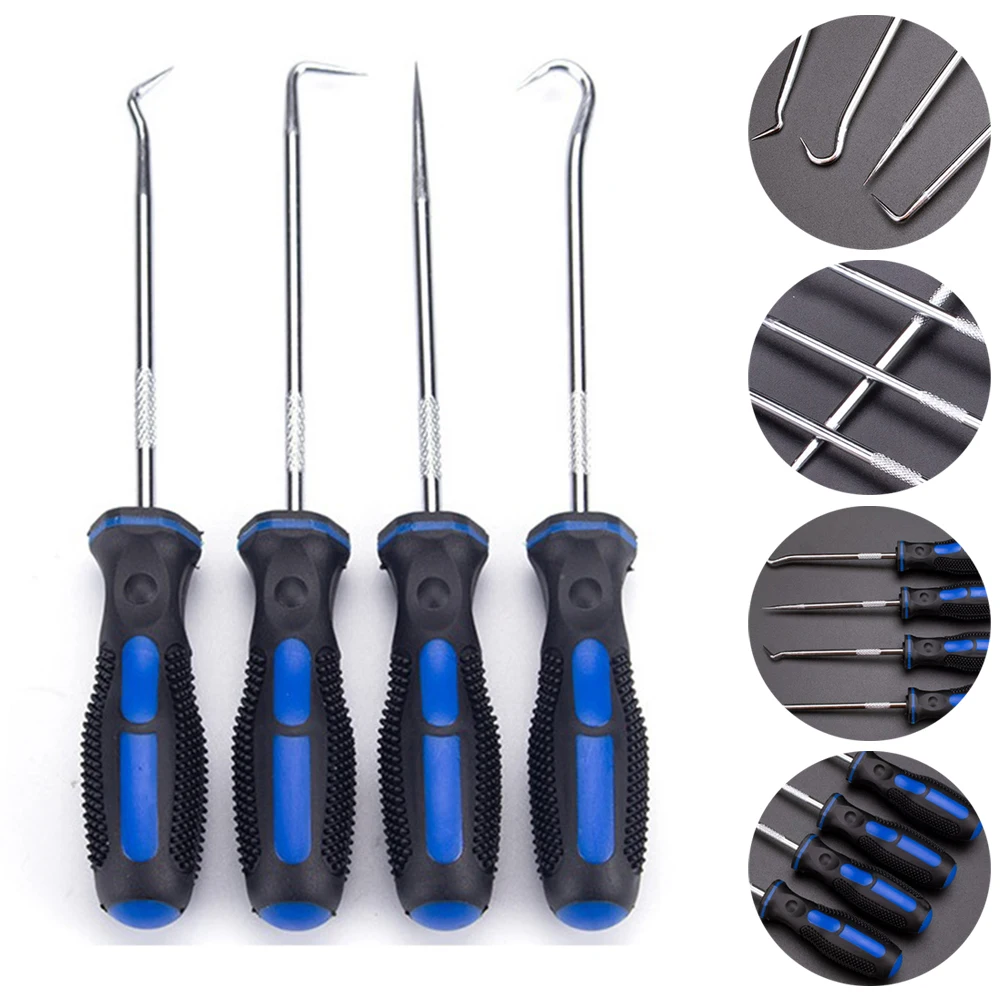 4pcs/Set Car Pick Hook Tool 45/90 Degree Straight Hook Full Hook O Ring Oil Seal Gasket Puller Remover Hand Tools
4pcs/Set Car Pick Hook Tool 45/90 Degree Straight Hook Full Hook O Ring Oil Seal Gasket Puller Remover Hand Tools