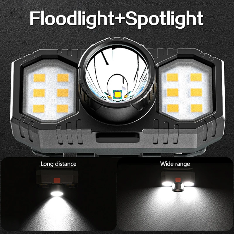 Portable LED T6 Headlamp USB Rechargeable Headlight Ultra-bright Led Search Night Fishing Lamp 3 Modes Burst Flashing Light
Portable LED T6 Headlamp USB Rechargeable Headlight Ultra-bright Led Search Night Fishing Lamp 3 Modes Burst Flashing Light