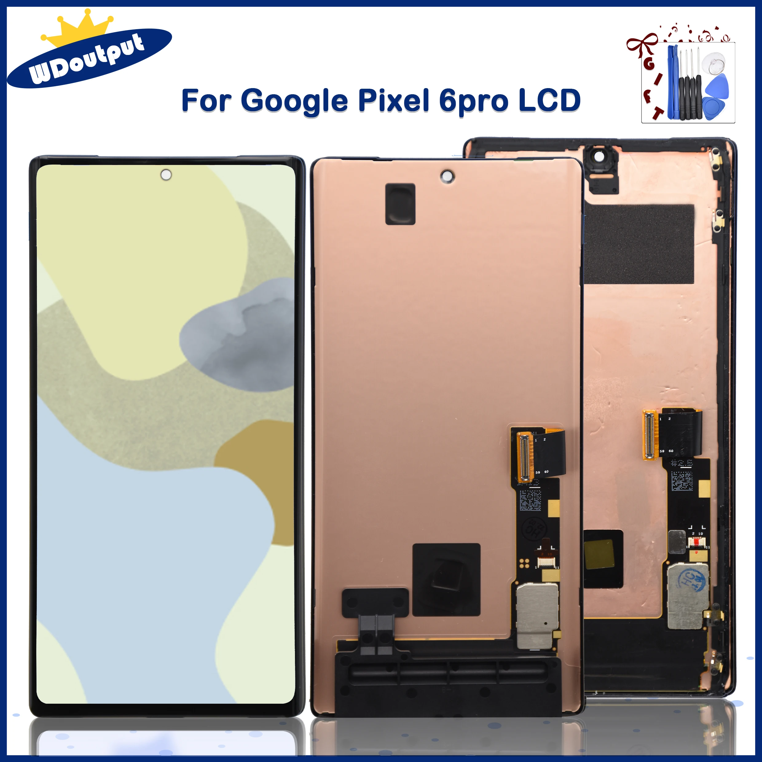 Оригинальный ЖК-дисплей 6,71 дюйма для Google Pixel 6 Pro, детали для замены ЖК-дисплея Pixel 6Pro GLUOG G8VOU
Оригинальный ЖК-дисплей 6,71 дюйма для Google Pixel 6 Pro, детали для замены ЖК-дисплея Pixel 6Pro GLUOG G8VOU