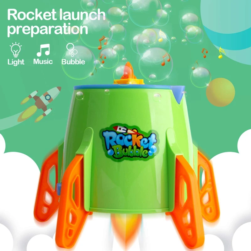 Automatic Bubble Machine Rocket Bubble Blower Bubbles With Music & Light Bubble Maker For Toddlers Kids Outdoor Indoor
Automatic Bubble Machine Rocket Bubble Blower Bubbles With Music & Light Bubble Maker For Toddlers Kids Outdoor Indoor