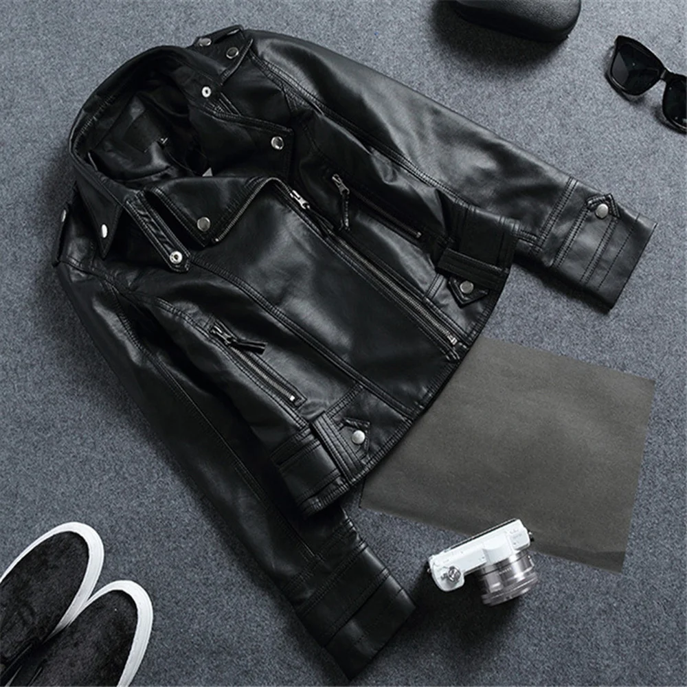 Women PU Casual Biker Jacket Faux Leather Thin Punk Fashion Outwear Black Woman's Outwear Zipper Closure Long Sleeve SEC88
Women PU Casual Biker Jacket Faux Leather Thin Punk Fashion Outwear Black Woman's Outwear Zipper Closure Long Sleeve SEC88