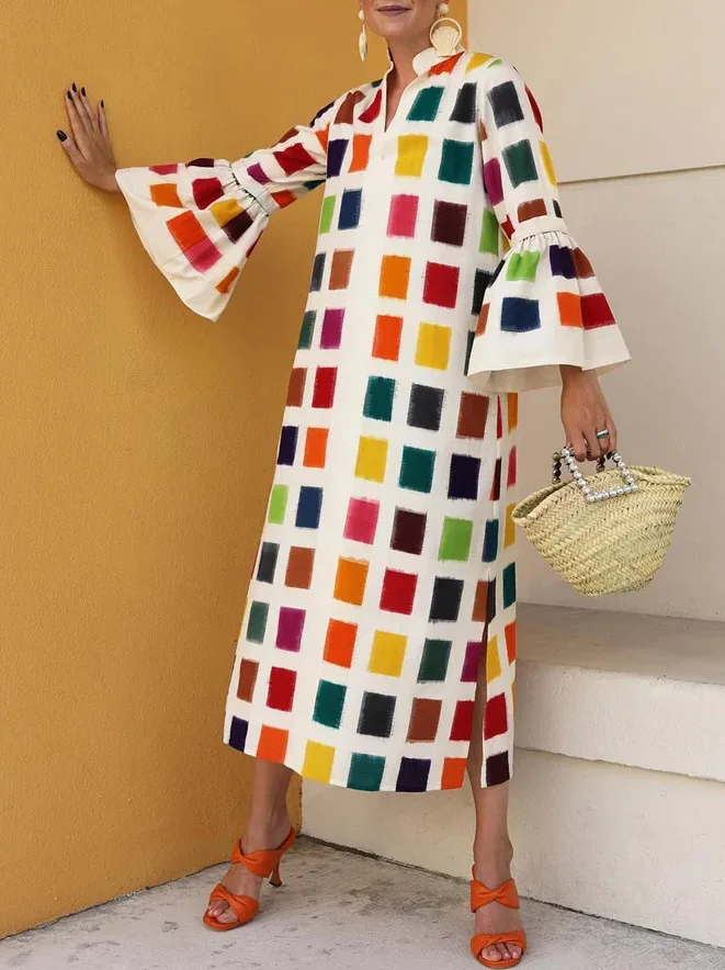 Winter Women Long Dress Vintage Turtleneck Long Sleeve Velvet Plaid Dress 2022 New Plaid Long Flare Line Loose Dress
Winter Women Long Dress Vintage Turtleneck Long Sleeve Velvet Plaid Dress 2022 New Plaid Long Flare Line Loose Dress
