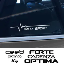 Car Side Window Stickers For Kia Rio Picanto Ceed Optima Forte Cadenza K9 Lighting Styling Decor Decal Auto Tuning Accessories