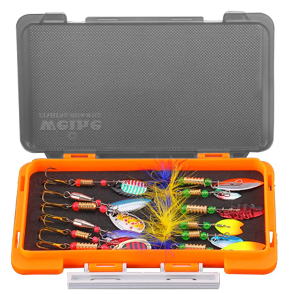 12 Composite Sequins Set Rotating Sequins Fishhook Bait Set Trout Octopus Carp Fishing Baits Drop-proof Fishing Tackle Boxes
12 Composite Sequins Set Rotating Sequins Fishhook Bait Set Trout Octopus Carp Fishing Baits Drop-proof Fishing Tackle Boxes