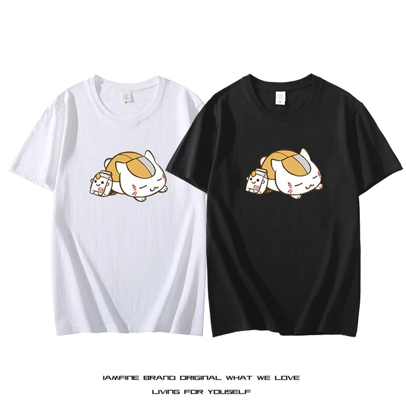 Natsume Meow O-neck Men's Print T Shirt Casual 100% Cotton Short Sleeve T Shirts Men Oversized Loose Hip Hop Streetwear Top Tees
Natsume Meow O-neck Men's Print T Shirt Casual 100% Cotton Short Sleeve T Shirts Men Oversized Loose Hip Hop Streetwear Top Tees