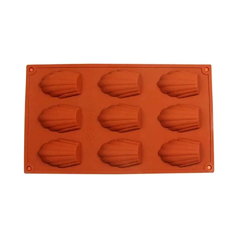 

9 Even Madeleine Silicone Shell Cake Mold Baking Pan Moulds Cookies Biscuit Chocolate Bakeware Tools Kitchen Accessories Dessert