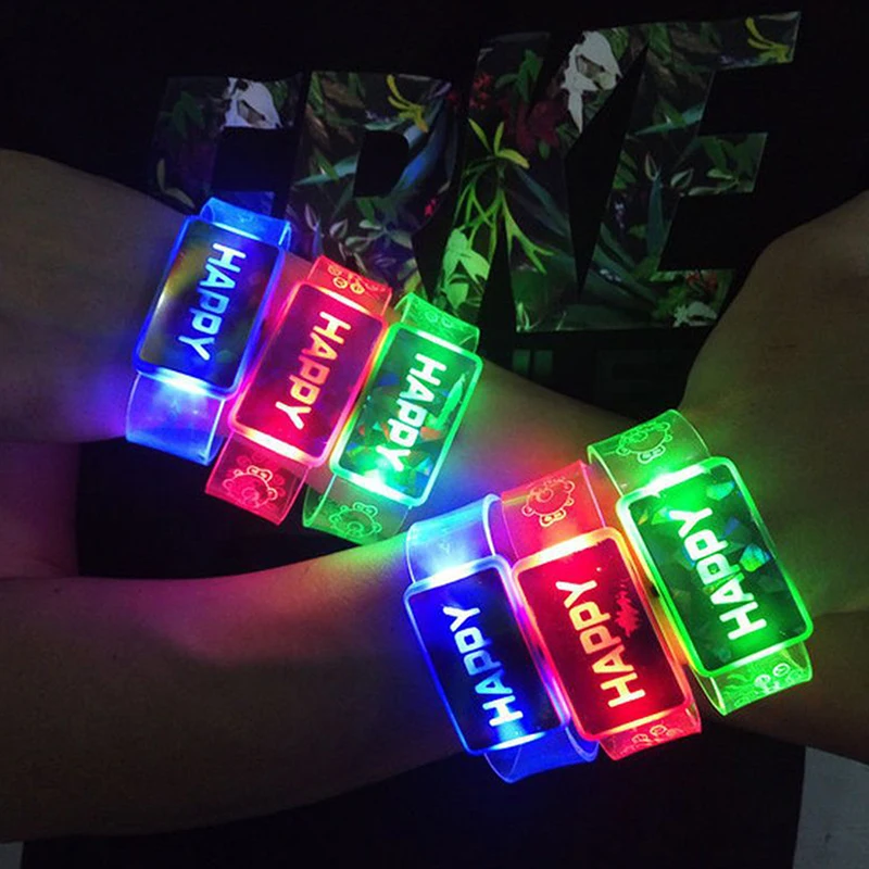 Light Up Wristband Happy Bracelet Led Night Light Party Decoration Supplies For Wedding Party New Year Christmas Xmas Decor Gift
Light Up Wristband Happy Bracelet Led Night Light Party Decoration Supplies For Wedding Party New Year Christmas Xmas Decor Gift