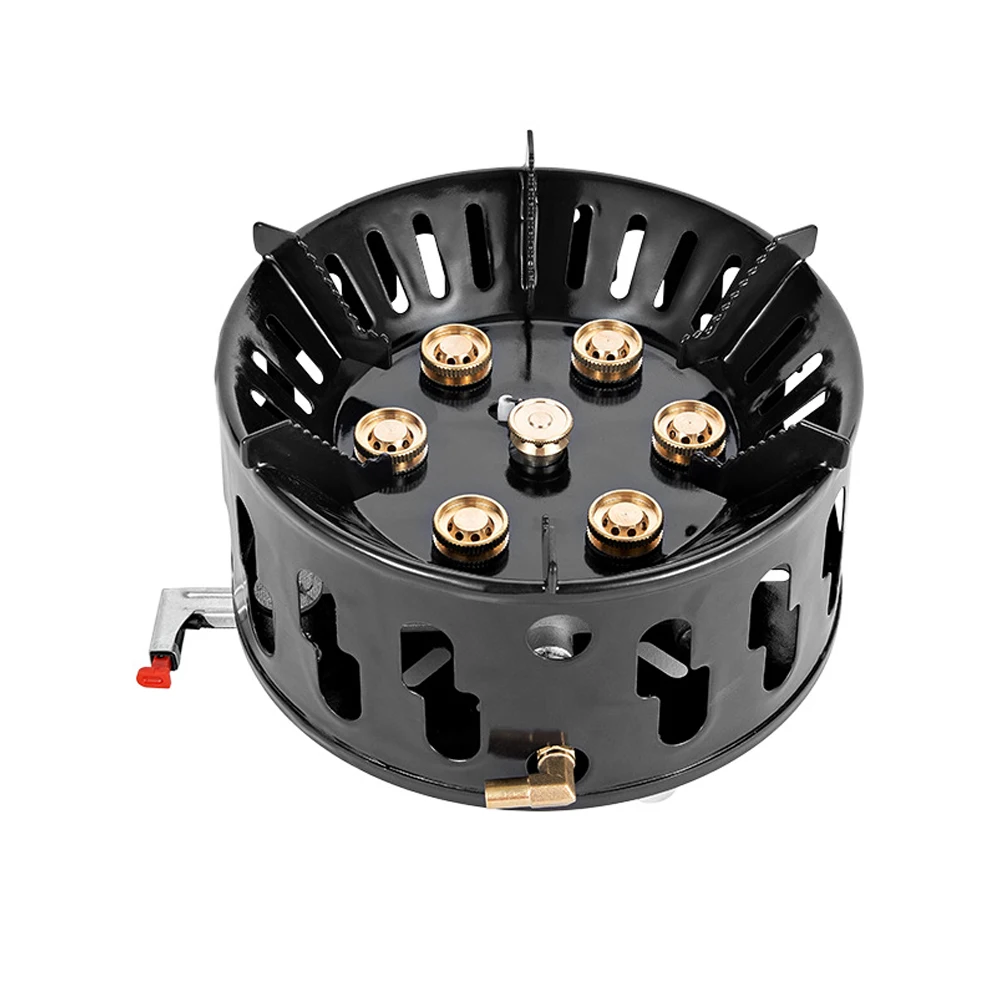9800W Outdoor Fierce Fire Camping Stove Portable Seven Core Stove 9800W Camping Stove Camping Hiking Equipment 
9800W Outdoor Fierce Fire Camping Stove Portable Seven Core Stove 9800W Camping Stove Camping Hiking Equipment