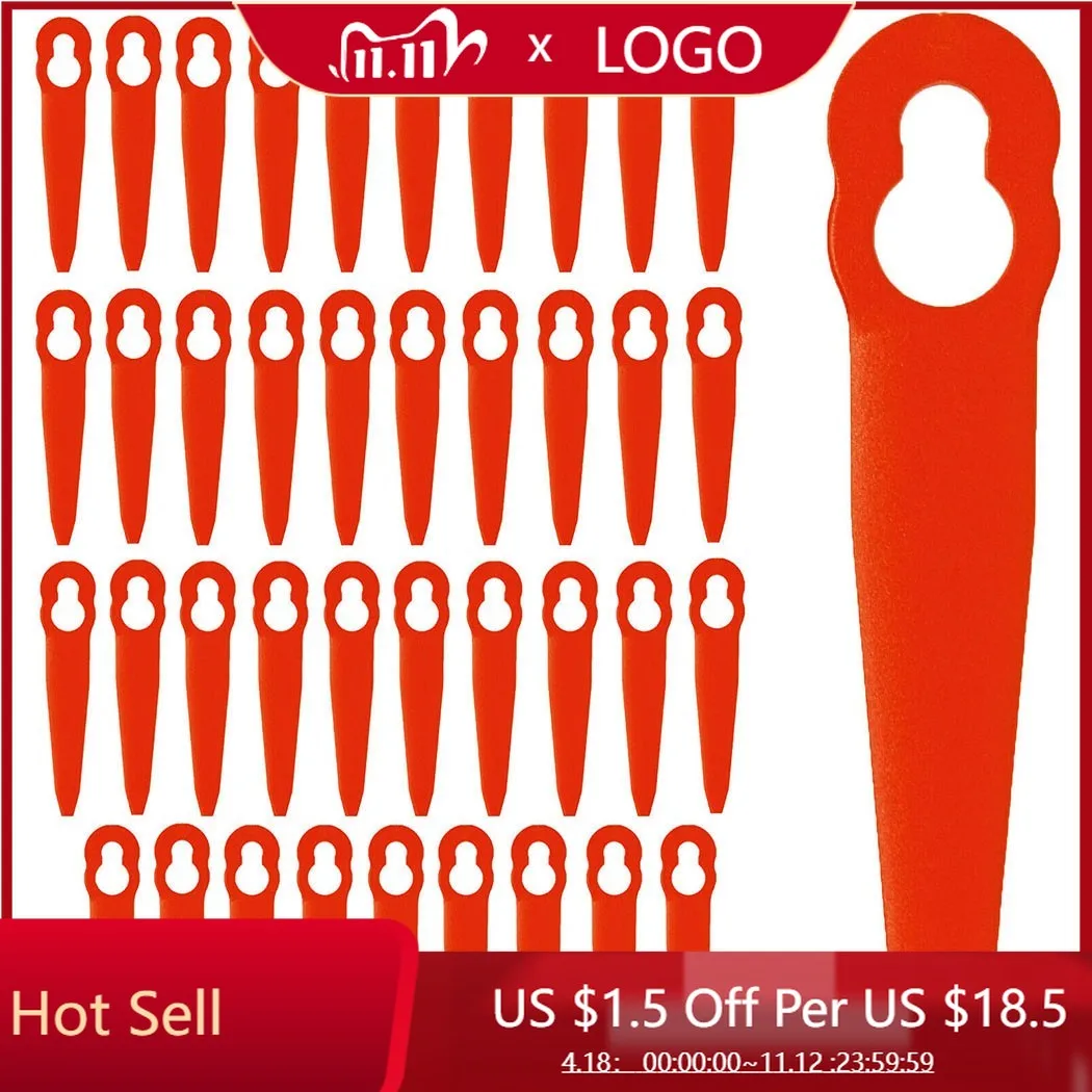40pcs lawn mower blade Plastic Cutter for grass trimmer Brushcutter Replacement for STIHL FSA 45 Cordless Strimmer Garden Tool
40pcs lawn mower blade Plastic Cutter for grass trimmer Brushcutter Replacement for STIHL FSA 45 Cordless Strimmer Garden Tool