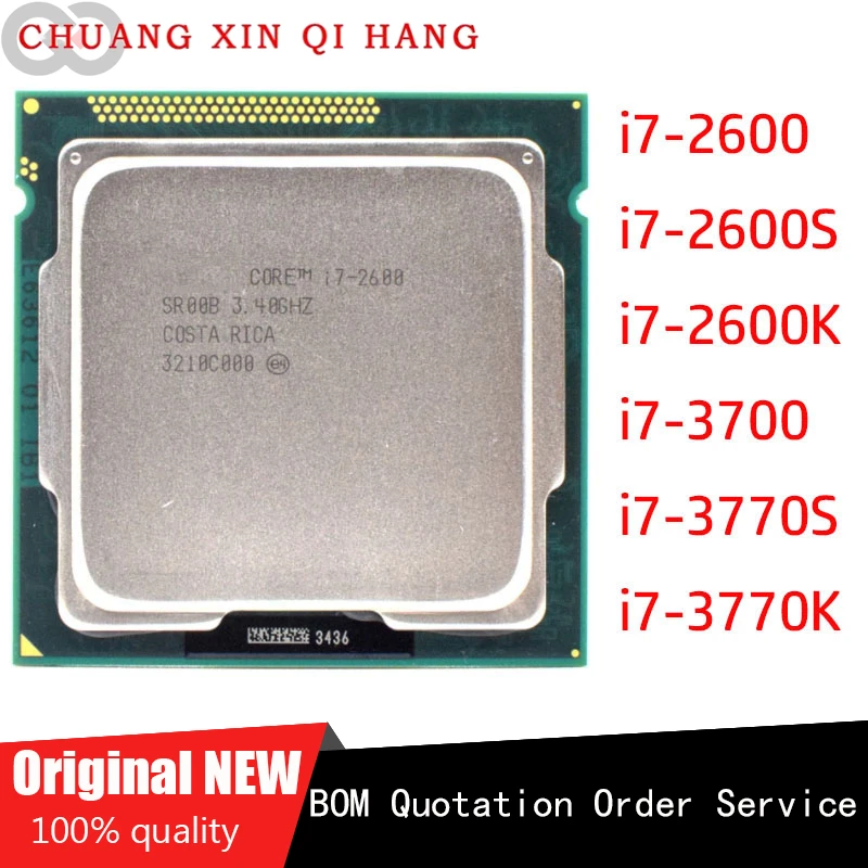 Used for I7-2600 i7-2600S i7-2600K i7-3770 i7-3770S i7-3770K Quad-Core LGA 1155 CPU Processor
Used for I7-2600 i7-2600S i7-2600K i7-3770 i7-3770S i7-3770K Quad-Core LGA 1155 CPU Processor