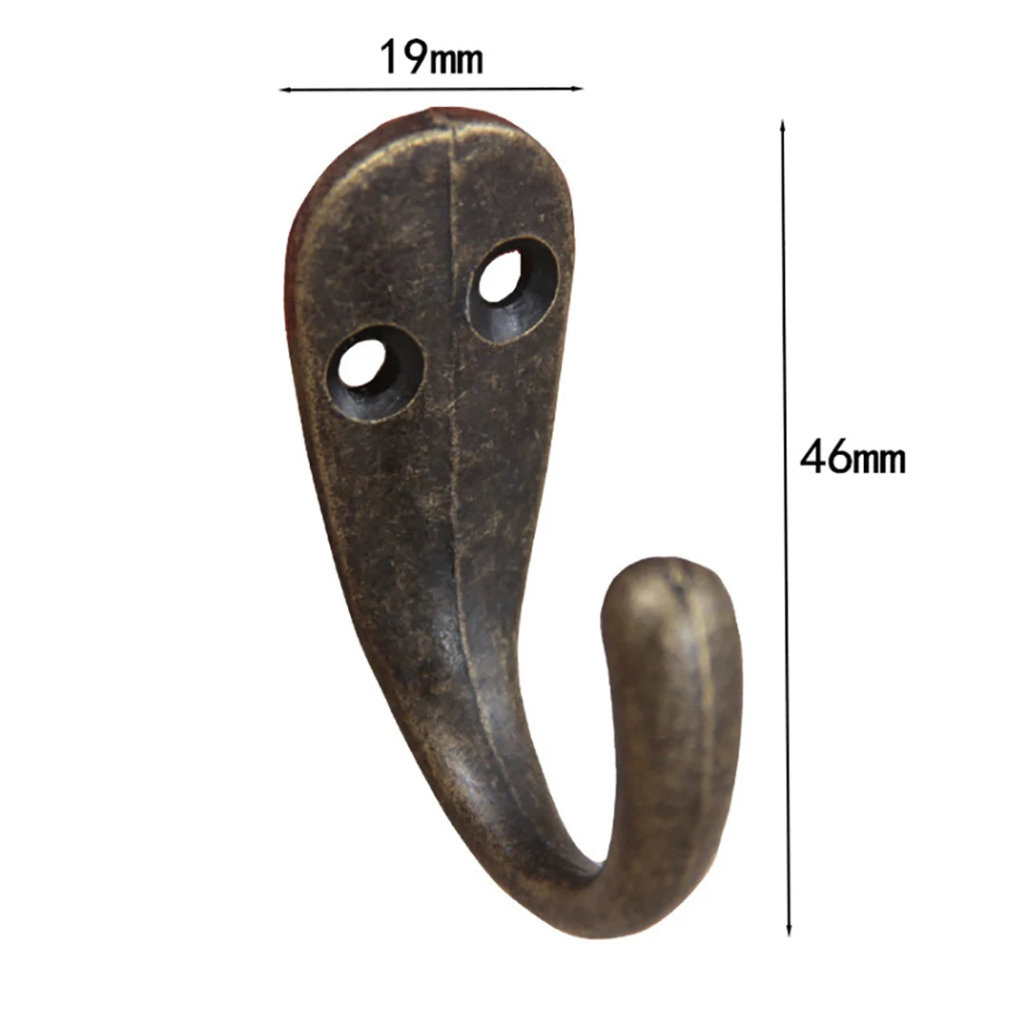 European Single Hook 19*46mm Zinc Alloy Retro Hook Furniture Clothes Wardrobe Coat Hook Door Rear Wall Hanging Door Hook
European Single Hook 19*46mm Zinc Alloy Retro Hook Furniture Clothes Wardrobe Coat Hook Door Rear Wall Hanging Door Hook