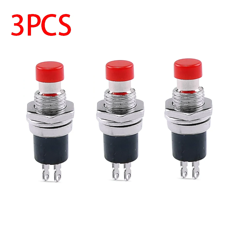 3 Pcs Momentary Push Button Switch ON-OFF SPST Normally Closed Contacts Model Terminals 2 Pins 250VAC/1A 125VAC/3A Numerous DIY
3 Pcs Momentary Push Button Switch ON-OFF SPST Normally Closed Contacts Model Terminals 2 Pins 250VAC/1A 125VAC/3A Numerous DIY