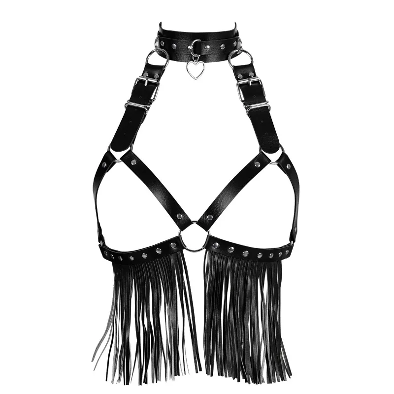 Sexy Body top chest leather Harness Woman tassel Chain Punk Rock Leather Belt Club Festival Fashion Jewelry Goth Accessories
Sexy Body top chest leather Harness Woman tassel Chain Punk Rock Leather Belt Club Festival Fashion Jewelry Goth Accessories