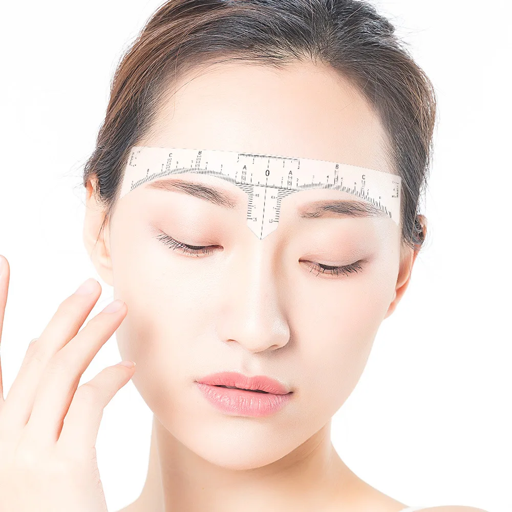 50Pcs Disposable Eyebrow Ruler Sticker Adhesive Microblading Eye Brow Ruler Templates Stencil Permanent Makeup Eyebrows Tools
50Pcs Disposable Eyebrow Ruler Sticker Adhesive Microblading Eye Brow Ruler Templates Stencil Permanent Makeup Eyebrows Tools
