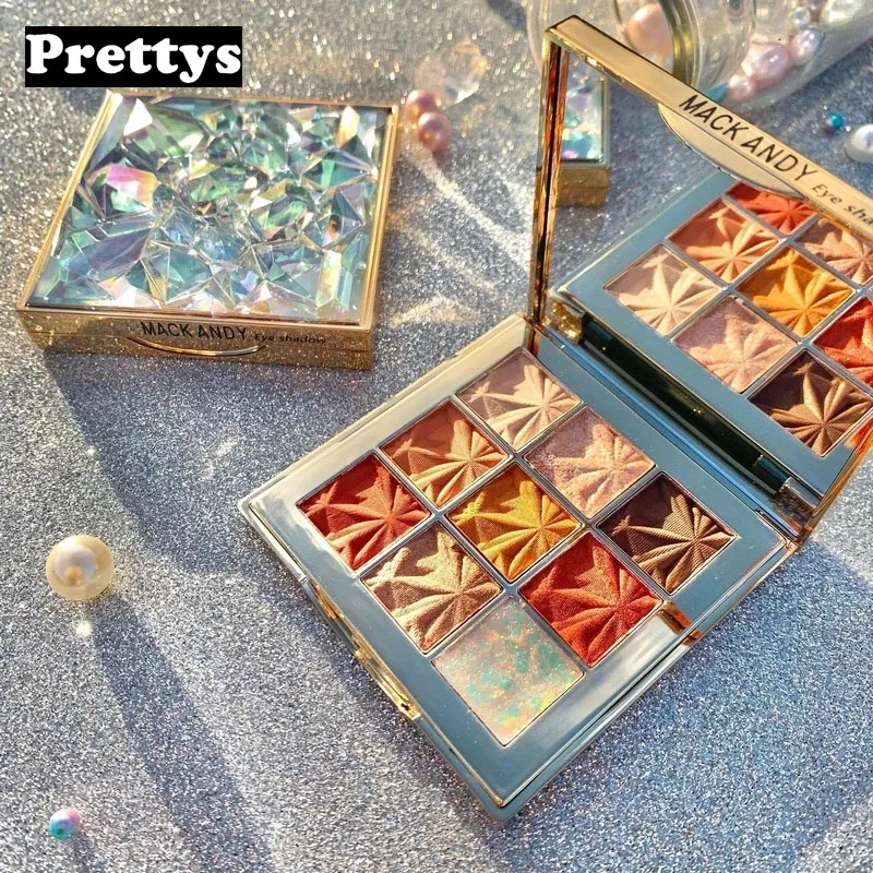 

New Arrival Charming Eyeshadow Palette 9 Color Make Up Palette Matte Shimmer Pigmented Eye Shadow Powder Beauty Tool Gift