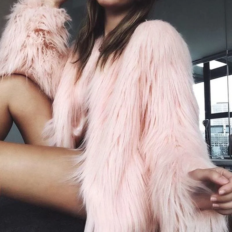 Women's Fur & Faux 2022 Winter Fake Coat Women Pink Jacket Long Sleeve Fluffy Outerwear Warm Furry Hairy Overcoat
Women's Fur & Faux 2022 Winter Fake Coat Women Pink Jacket Long Sleeve Fluffy Outerwear Warm Furry Hairy Overcoat