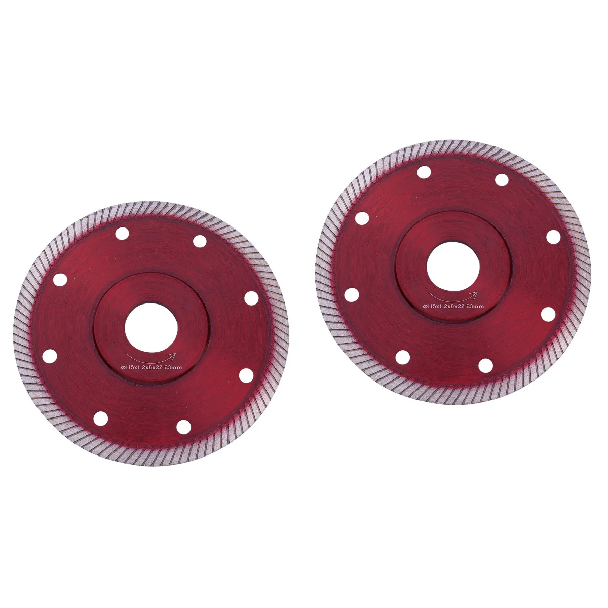 2pcs 115mm 4.5 Inch Disc Porcelain Tile Ceramic Granite Marble Cutting for Angle Grinder (Red)
2pcs 115mm 4.5 Inch Disc Porcelain Tile Ceramic Granite Marble Cutting for Angle Grinder (Red)