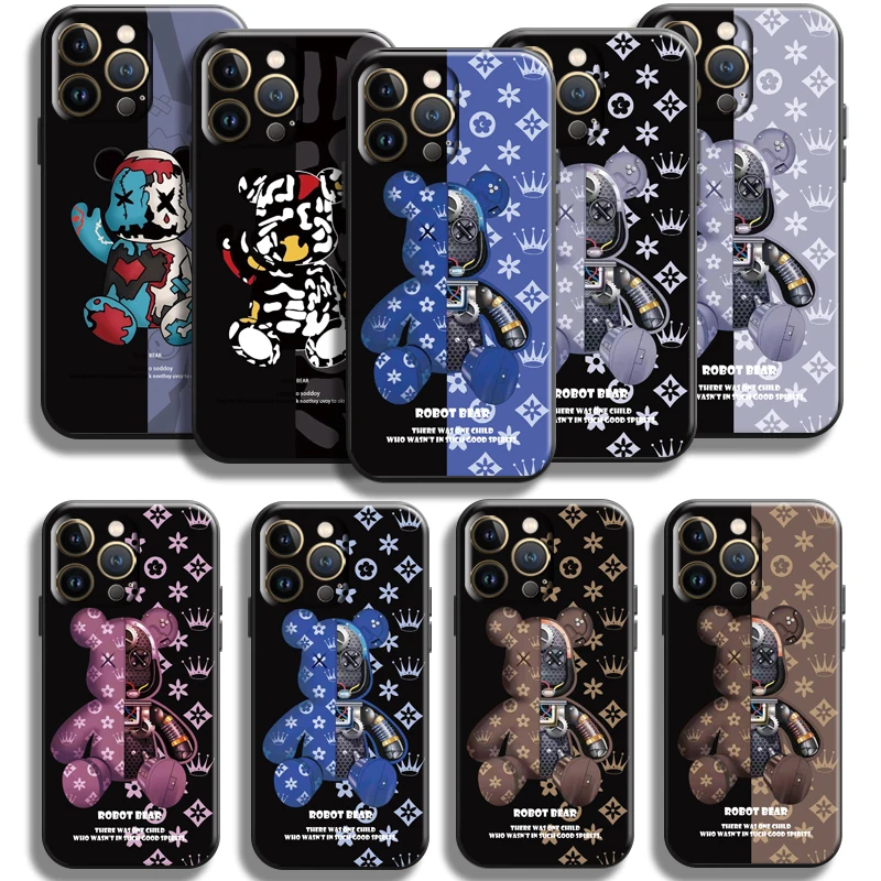 Luxury Trend Fashion Bear For Apple iPhone 13 12 11 Pro Max Mini X XR XS Max SE 5 5s 6 6S 7 8 Plus Phone Case Liquid Silicon
Luxury Trend Fashion Bear For Apple iPhone 13 12 11 Pro Max Mini X XR XS Max SE 5 5s 6 6S 7 8 Plus Phone Case Liquid Silicon