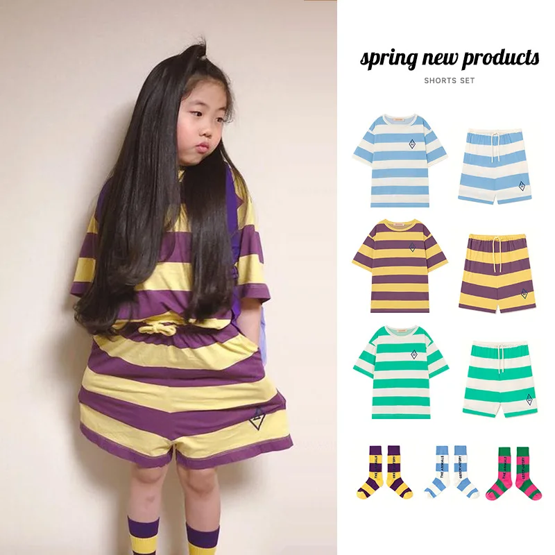 T-shirt 2022 Summer New Striped Children's T-shirt Cartoon Girl Short-sleeved Cotton Shorts Children's Socks Children's Clothing
T-shirt 2022 Summer New Striped Children's T-shirt Cartoon Girl Short-sleeved Cotton Shorts Children's Socks Children's Clothing