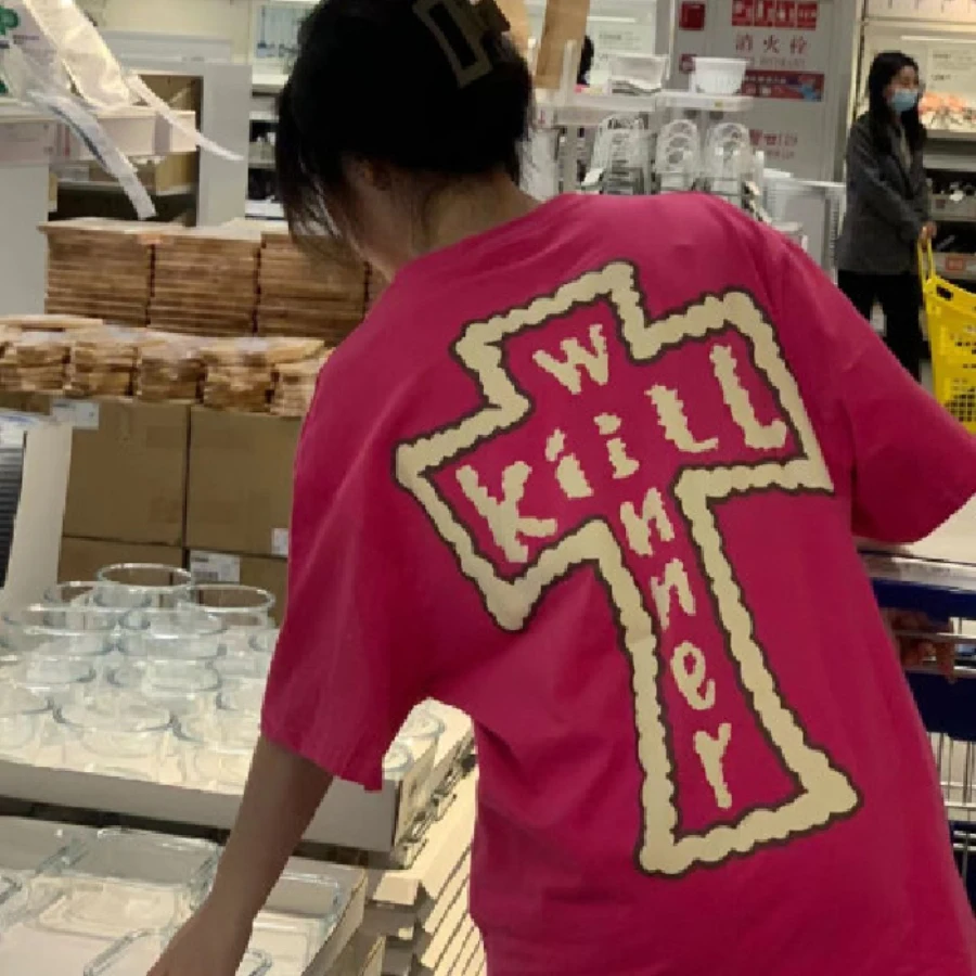 Gothic Cross Print Short-sleeved Hip Hop T-shirt Women 2022 New Punk Style Streetwear Fashion Y2k Tops Vintage Clothes
Gothic Cross Print Short-sleeved Hip Hop T-shirt Women 2022 New Punk Style Streetwear Fashion Y2k Tops Vintage Clothes