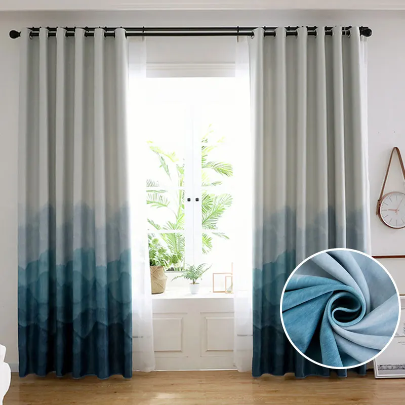 Curtains For Luxury Living Room Insulation Blinds Gradient Blue Blackout Curtain Modern Bedroom Decor For Quality Home Textile
Curtains For Luxury Living Room Insulation Blinds Gradient Blue Blackout Curtain Modern Bedroom Decor For Quality Home Textile