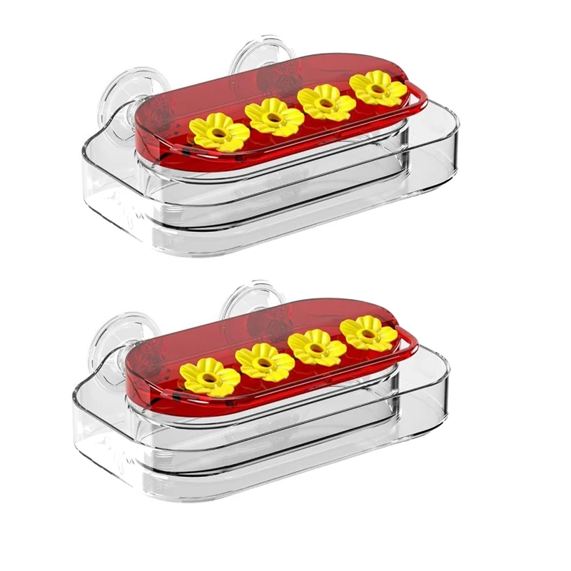 2 Pieces Window Bird Feeders Strong Suction Cups Bird Feeder Humming Bird Feeder With 4 Feeding Ports
2 Pieces Window Bird Feeders Strong Suction Cups Bird Feeder Humming Bird Feeder With 4 Feeding Ports