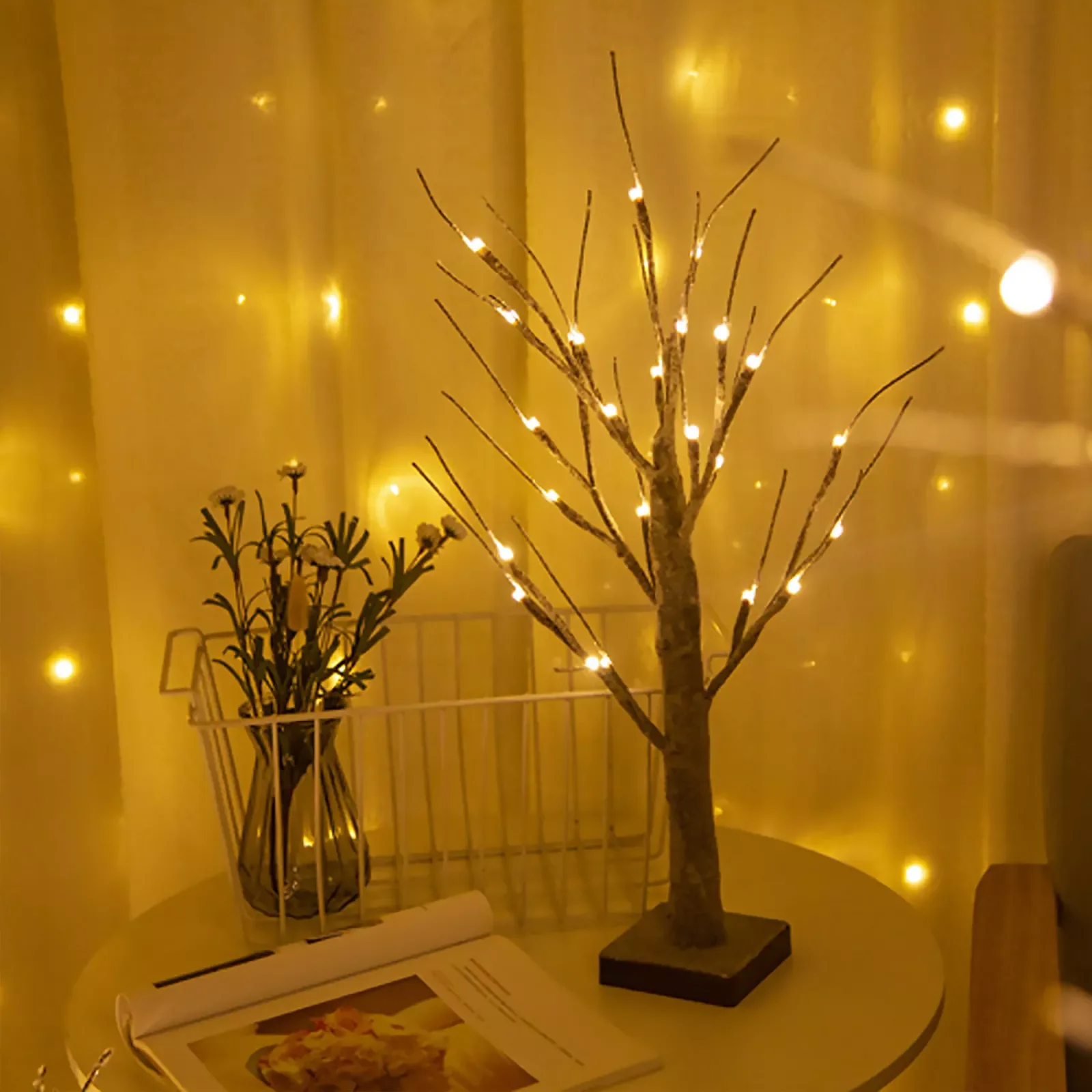 LED Birch Tree Light up Night Lamp Fairy Spirit Warm White Tabletop Light Battery Powered Home Party Festival Holiday Decoration
LED Birch Tree Light up Night Lamp Fairy Spirit Warm White Tabletop Light Battery Powered Home Party Festival Holiday Decoration