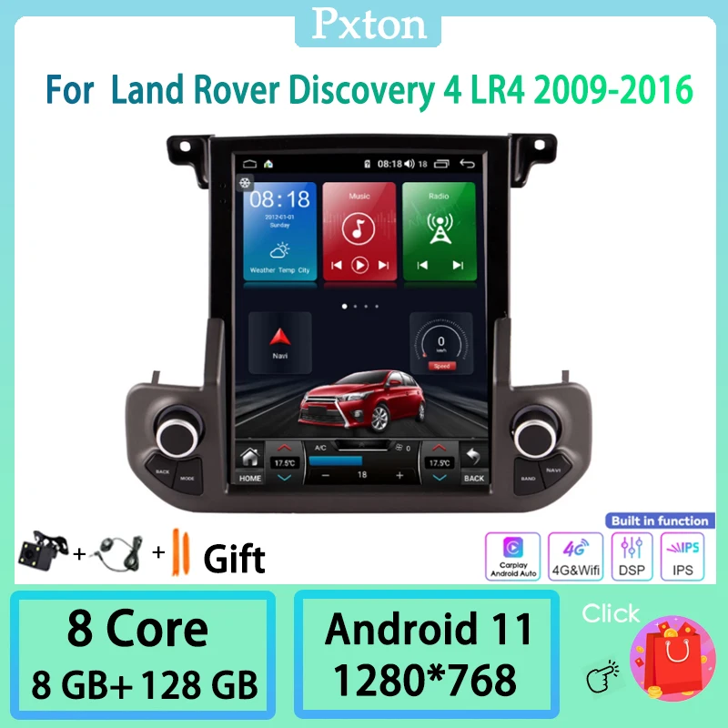 Pxton Android Tesla Screen Car Radio Stereo Multimedia Player For Land Rover Discovery 4 LR4 2009-2016 Carplay Auto WIFI 8G+128G
Pxton Android Tesla Screen Car Radio Stereo Multimedia Player For Land Rover Discovery 4 LR4 2009-2016 Carplay Auto WIFI 8G+128G