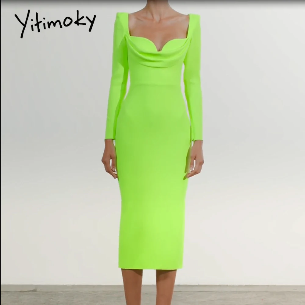 Draped Lime Green Bandage Dress 2022 New Year Long Sleeve Bandage Dress Bodycon Women Midi Sexy Party Dress Evening Club Outfits
Draped Lime Green Bandage Dress 2022 New Year Long Sleeve Bandage Dress Bodycon Women Midi Sexy Party Dress Evening Club Outfits