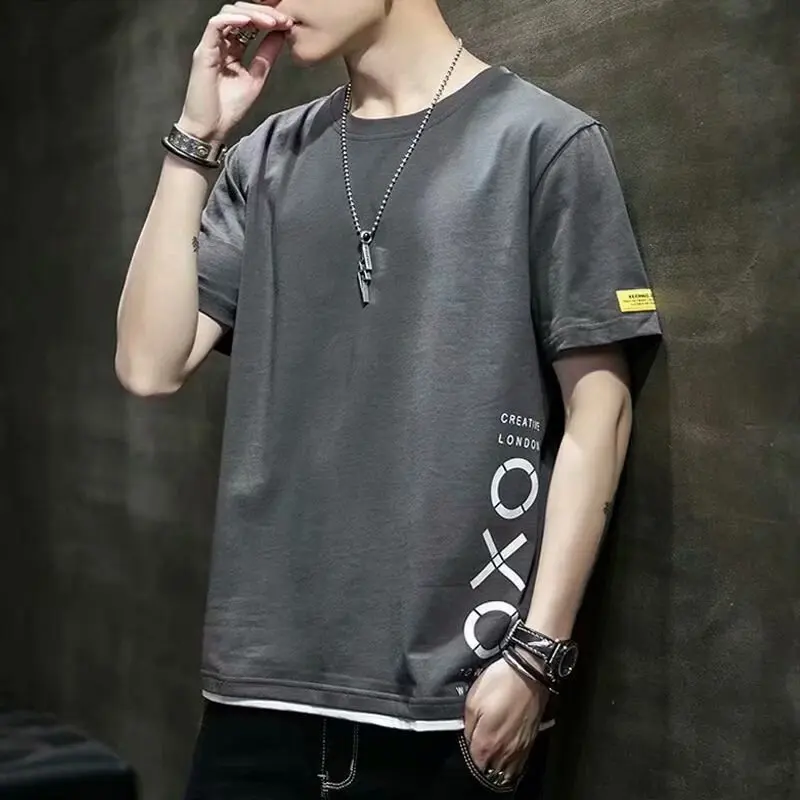 Short Sleeve T-shirt Men's Summer 2021 New Korean Loose Fashion Harajuku Versatile Half Sleeve Upper Garment T Shirts for Men
Short Sleeve T-shirt Men's Summer 2021 New Korean Loose Fashion Harajuku Versatile Half Sleeve Upper Garment T Shirts for Men